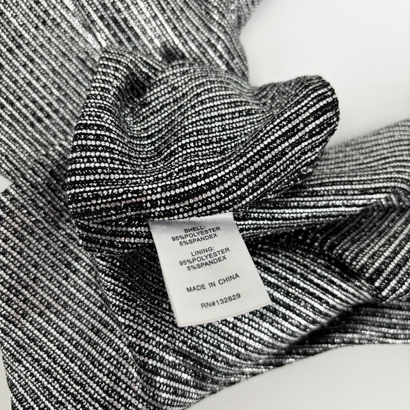 Superdown Tahlia Cut Out Bodysuit Size Small Silver Metallic NWT - Picture 6 of 8